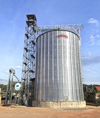 品質  Farm /seed plant/flour mill plant service 500ton 1000ton 3000ton overseas grain steel silo 工場